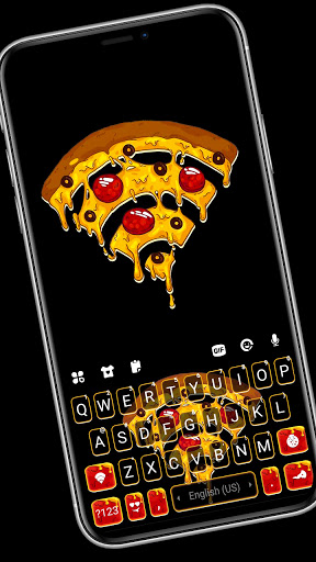 Android application Yummy Signal Pizza Keyboard Ba screenshort