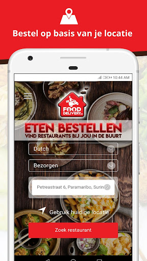 Android application FoodDelivery in Suriname screenshort