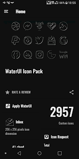 WaterUI - Icon Pack لقطة شاشة