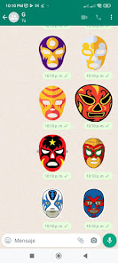 Captura de Pantalla 5 Stickers de la lucha libre android