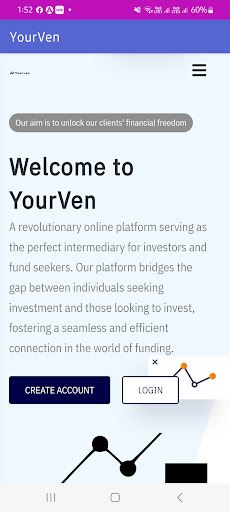 Android application YourVen: Online Funding App screenshort