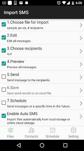 Android application SA Group Text Lite screenshort
