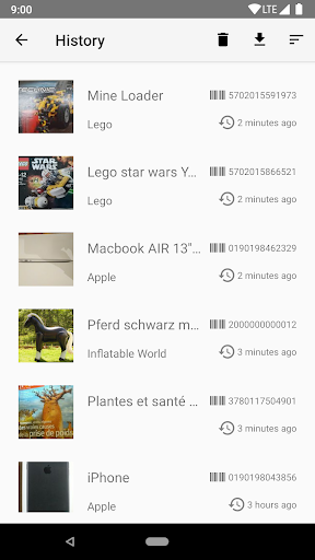 OpenProductsFacts Not for food Screen 3