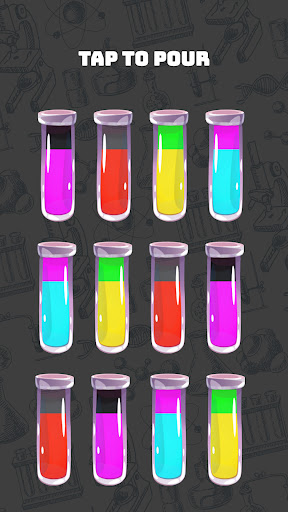 Android application Water Color Sort Pro screenshort