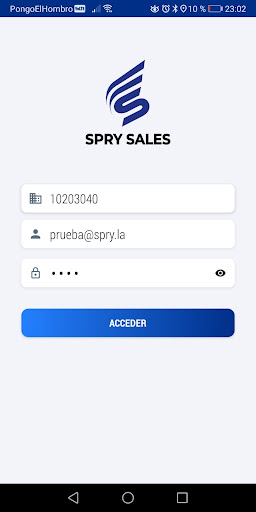 Spry Sales Screen 2