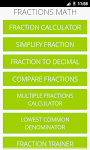 screenshot of Fractions Math