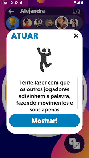 Roleta de Festa Pintar Atuar