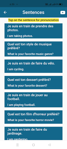 French To English Sentence