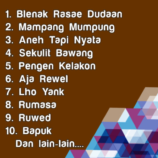 Android application Yoyo Suwaryo Mp3 Offline screenshort