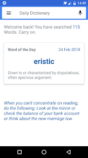 Daily Dictionary of English Free