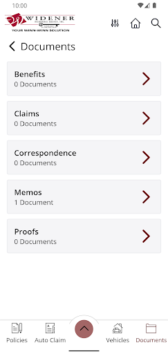 Widener Insurance Online Screen 3