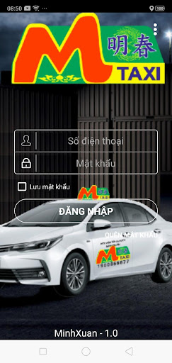 Android application Taxi Minh Xuân Driver screenshort