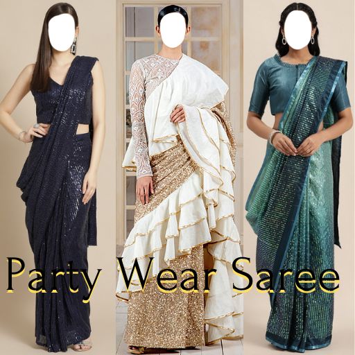 Party Wear Saree Photo Suit logo