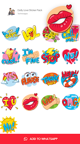 Captura 6 Romantic Stickers : WASticker android