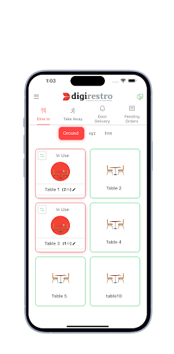Android application Digirestro - Captain App screenshort