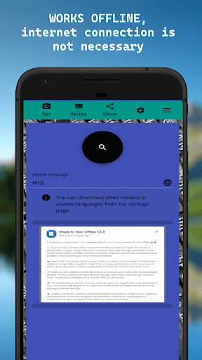 Image to Text: Offline OCR Screen 2