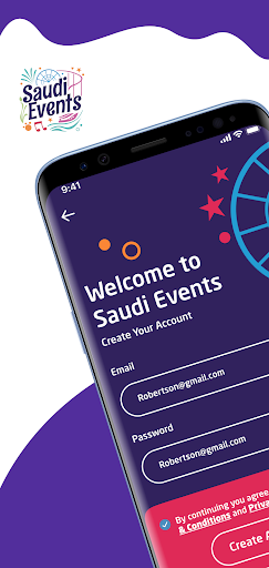 Android application Saudi Events فعاليات السعودية screenshort