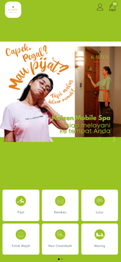Android application Kaizen Mobile Spa screenshort