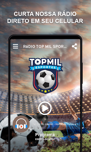 Android application Rádio Mil Sports screenshort