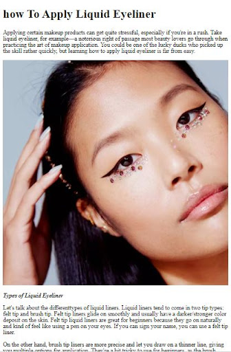 How To Apply Liquid Eyeliner Screen 2