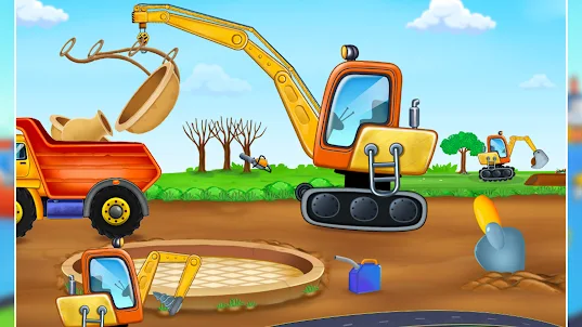 kids builder truck game