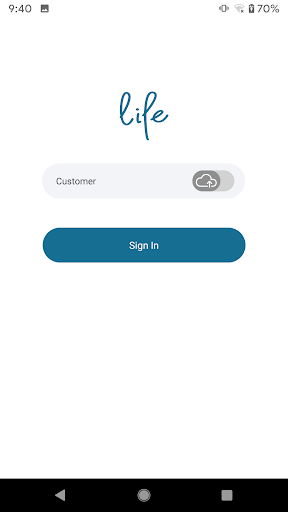 Android application SenssunLife screenshort
