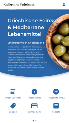 Android application Kalimera Feinkost screenshort