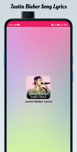 Android application Justin Bieber Song Lyrics screenshort