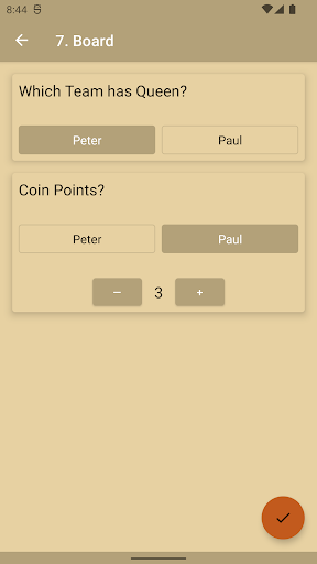 Carrom Score Screen 2