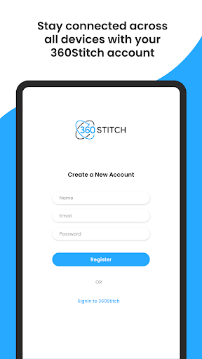 Android application 360Stitch screenshort