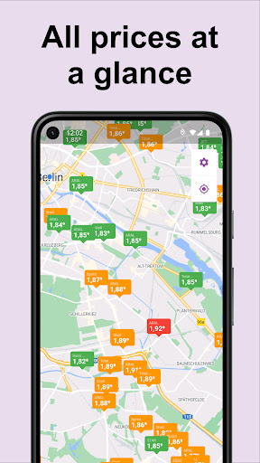 Android application tankste! - Your fuel price app screenshort