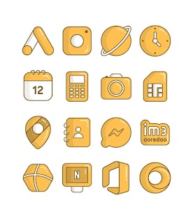 Honey - Yellow icon pack Screenshot