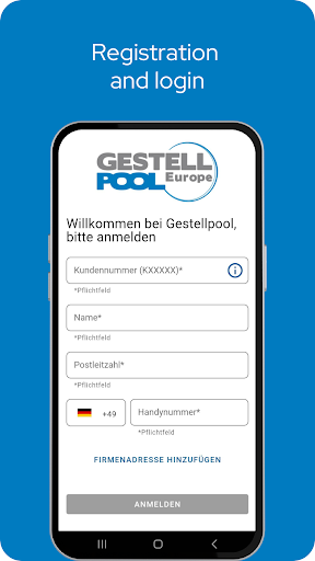 Android application Gestellpool Scanner screenshort