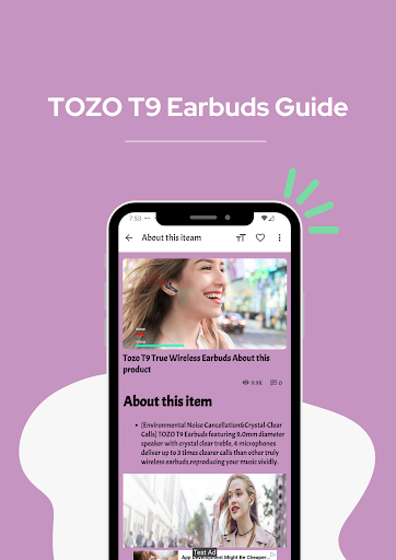 TOZO T9 Earbuds Guide Screen 3