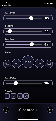 Sleeptock Screen 2