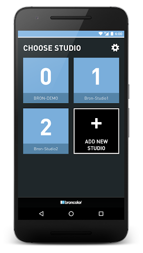 Android application bronControl screenshort