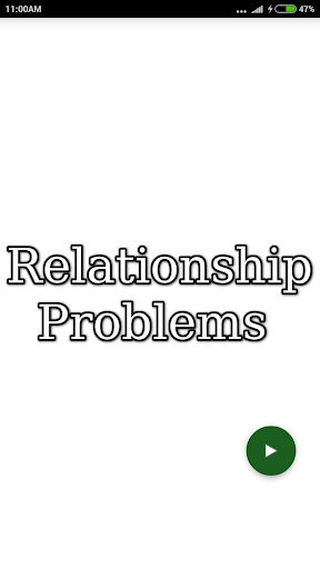 Android application Relationship Poblems screenshort