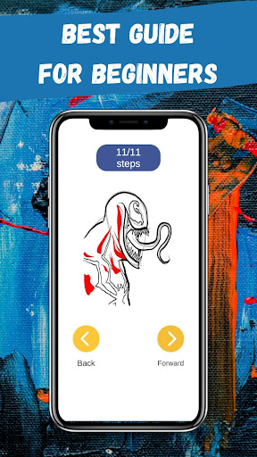 How To Draw Venom Step by Step