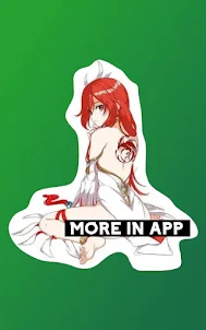 Hot anime girls Stickers WA