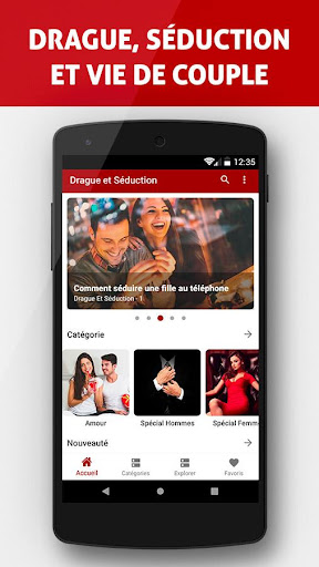 Android application Drague et Séduction screenshort