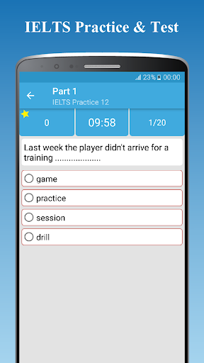 IELTS Test - IELTS Practice Screen 2