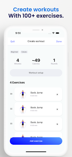 Screenshot of Jump Rope Challenge App