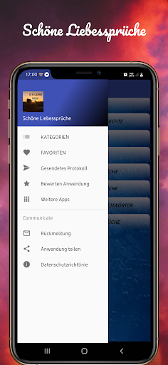Android application Schöne Liebessprüche & Zitate screenshort