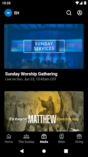 The Eagle Heights App Screen 3