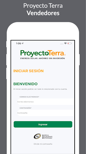 Android application Terra Solar - Demo screenshort