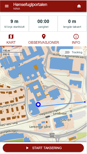 Android application Hønsefuglportalen screenshort