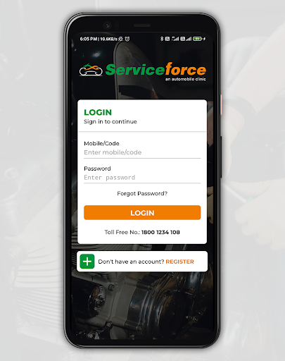 Serviceforce Screen 2