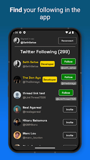 ThreadLink: Import Followers Screen 3