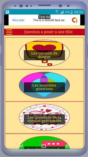 Visualização do aplicativo