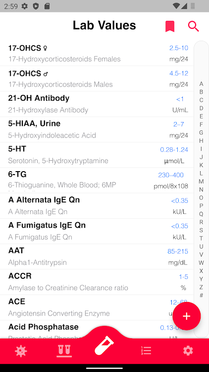 Lab Values Reference - Nursing - 3.0.3 - (Android)